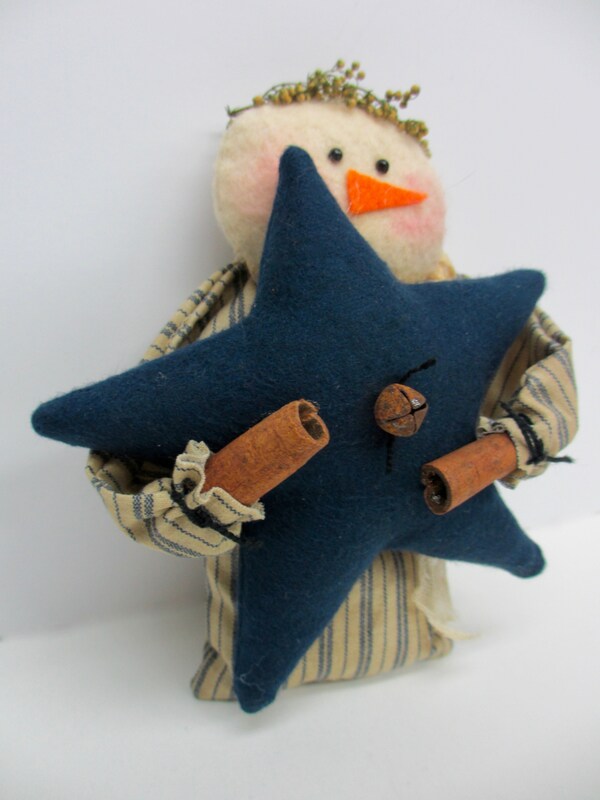Snowman with star Ornament | Handmade Ornament | Gift Tag | Christmas tree ornament | Xmas Ornament | Custom Christmas